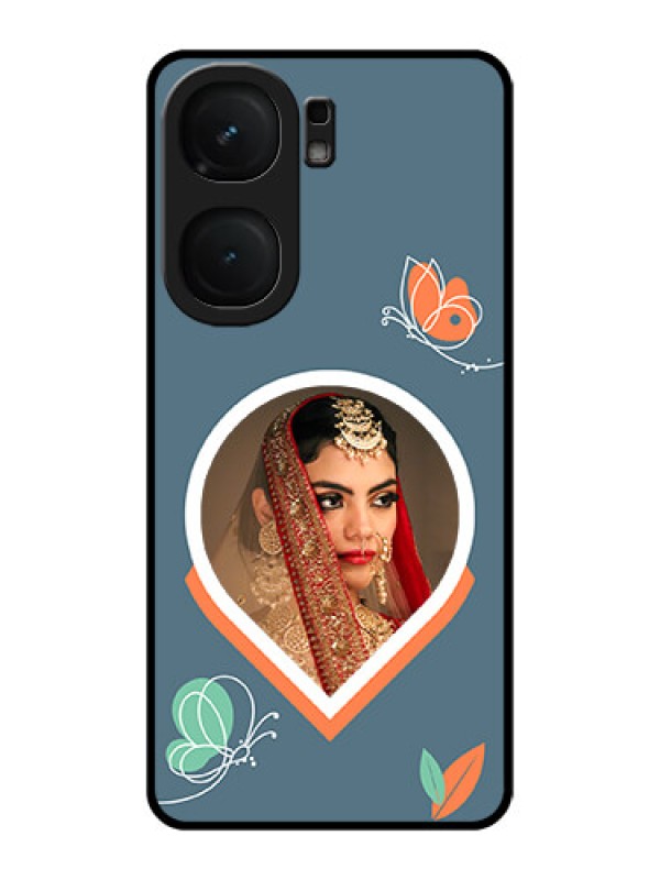 Custom iQOO Neo 9 Pro 5G Custom Metal Phone Case - Droplet Butterflies Design