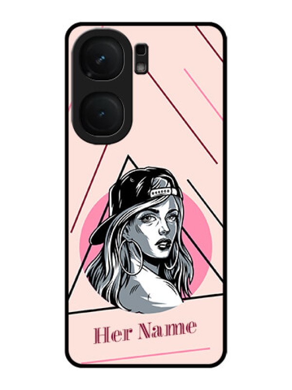 Custom iQOO Neo 9 Pro 5G Custom Metal Phone Case - Rockstar Girl Design