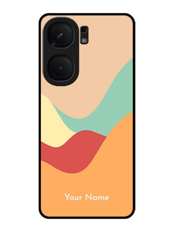 Custom iQOO Neo 9 Pro 5G Custom Metal Phone Case - Ocean Waves Multi - Colour Design