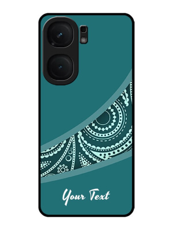 Custom iQOO Neo 9 Pro 5G Custom Metal Phone Case - Semi Visible Floral Design