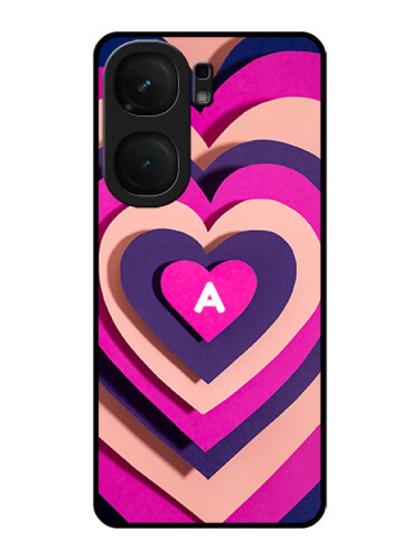 Custom iQOO Neo 9 Pro 5G Custom Metal Phone Case - Cute Heart Pattern Design