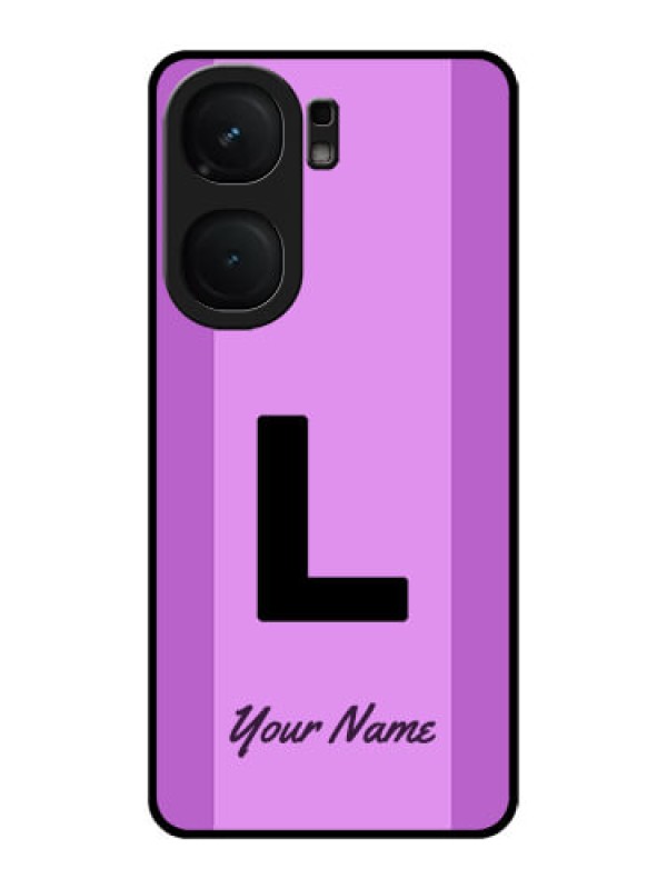 Custom iQOO Neo 9 Pro 5G Custom Metal Phone Case - Tricolor Custom Text Design