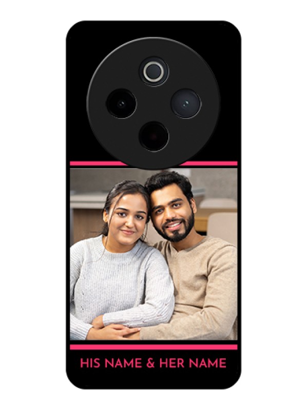 Custom iQOO Z10 5G Custom Metal Phone Case - Photo With Text Design