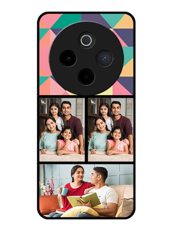 Custom iQOO Z10 5G Custom Metal Phone Case - Multi - Colour Stripes Design