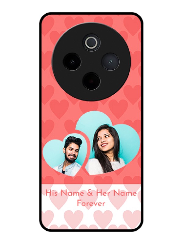 Custom iQOO Z10 5G Custom Metal Phone Case - Coloured Waves Design