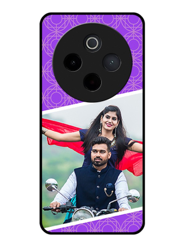 Custom iQOO Z10 5G Custom Metal Phone Case - Simple Dual Tone Stripe With Name Design