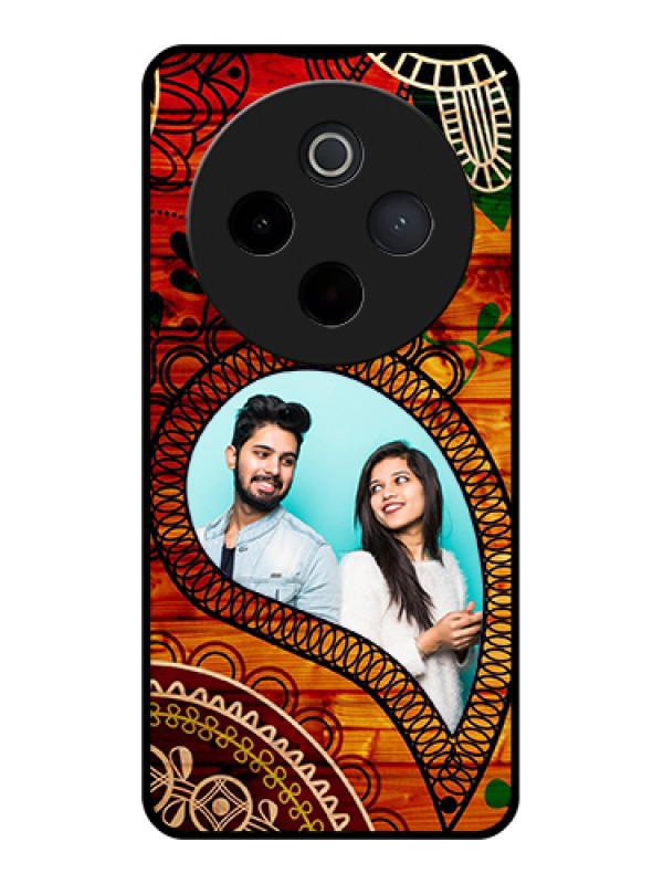 Custom iQOO Z10 5G Custom Metal Phone Case - Custom Letter In Curved Badge Design