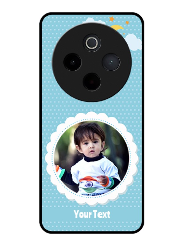 Custom iQOO Z10 5G Custom Metal Phone Case - Violet Pattern Design