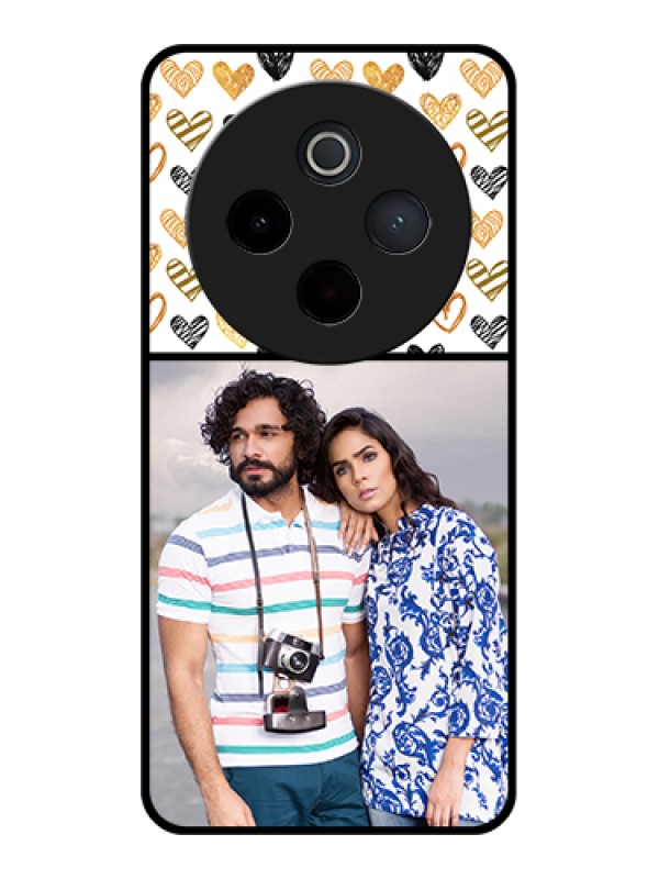 Custom iQOO Z10 5G Custom Metal Phone Case - Love Symbol Design