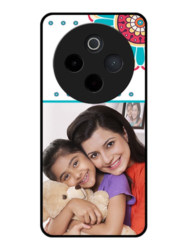 Custom iQOO Z10 5G Custom Metal Phone Case - Flower Design