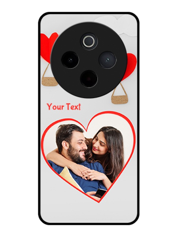 Custom iQOO Z10 5G Custom Metal Phone Case - Parachute Love Design