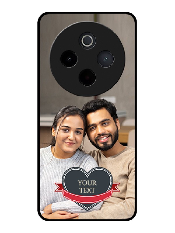 Custom iQOO Z10 5G Custom Metal Phone Case - Just Married Couple Design