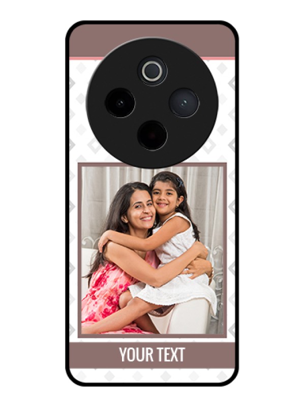 Custom iQOO Z10 5G Custom Metal Phone Case - Simple Diamond Design