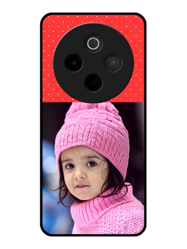 Custom iQOO Z10 5G Custom Metal Phone Case - Red Pattern Design