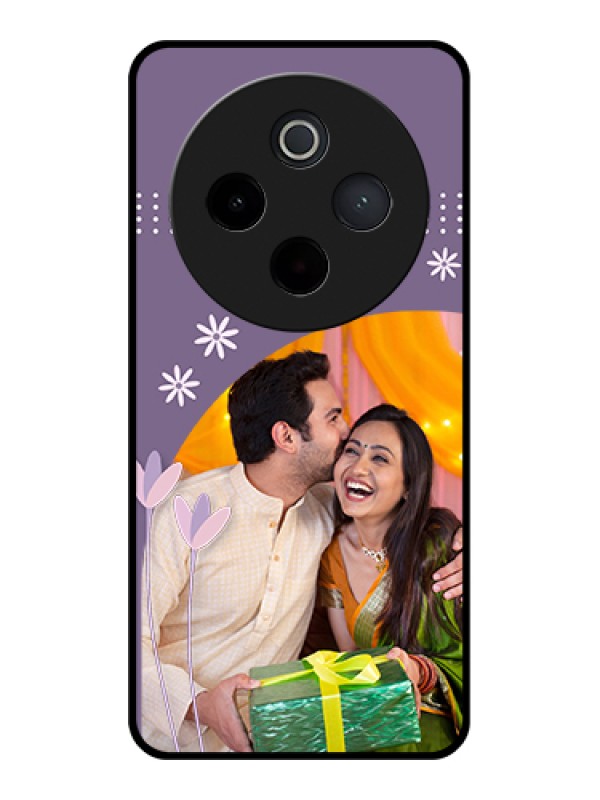 Custom iQOO Z10 5G Custom Metal Phone Case - Lavender Flowers Design