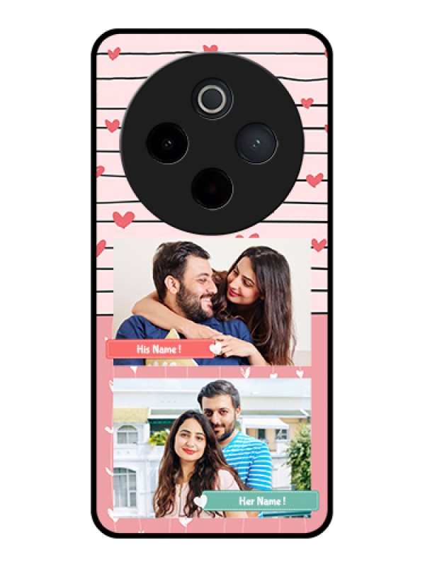Custom iQOO Z10 5G Custom Metal Phone Case - Photo With Heart Design