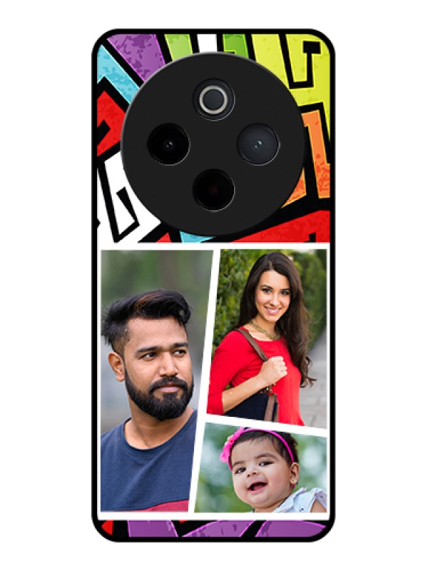 Custom iQOO Z10 5G Custom Metal Phone Case - Graffiti Pattern Design