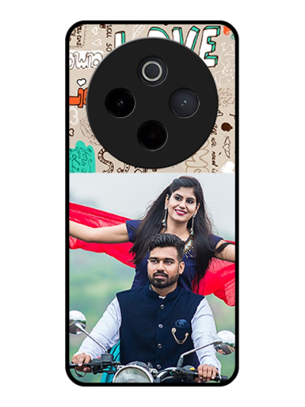 Custom iQOO Z10 5G Custom Metal Phone Case - White Dotted Design