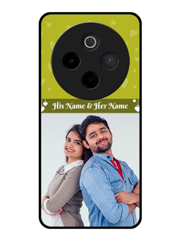 Custom iQOO Z10 5G Custom Metal Phone Case - Simple Green Color Design