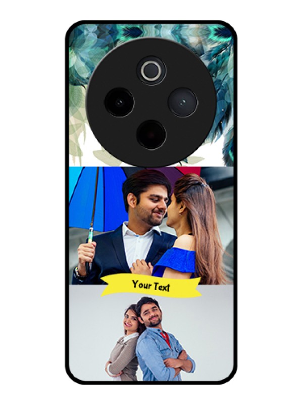 Custom iQOO Z10 5G Custom Metal Phone Case - Heart Shape Love Design