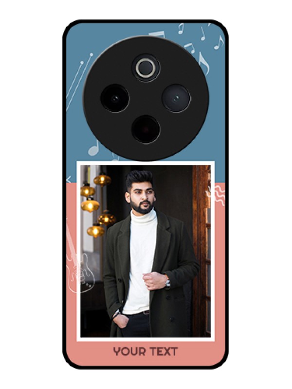 Custom iQOO Z10 5G Custom Metal Phone Case - Simple Pattern Photo Upload Design