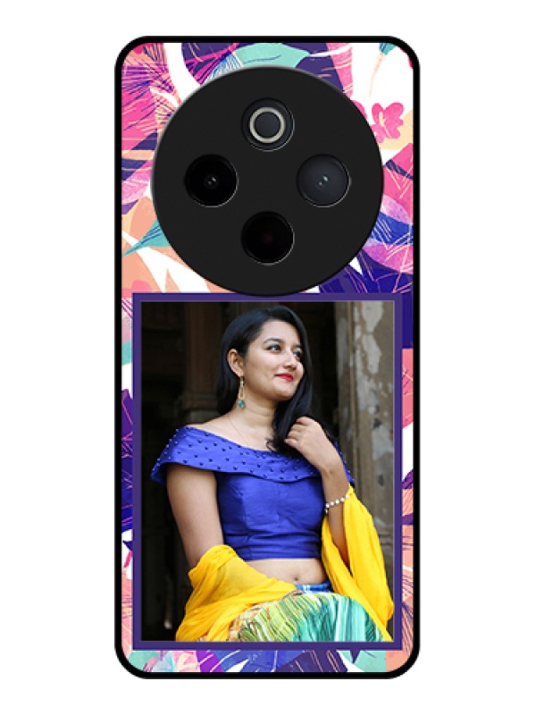 Custom iQOO Z10 5G Custom Metal Phone Case - Beautiful Flowers Design