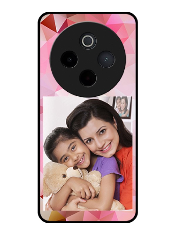 Custom iQOO Z10 5G Custom Metal Phone Case - Blue Bubbles Pattern Design