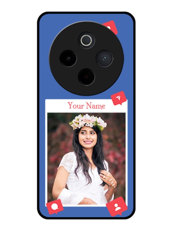 Custom iQOO Z10 5G Custom Metal Phone Case - Simple Diamond Design