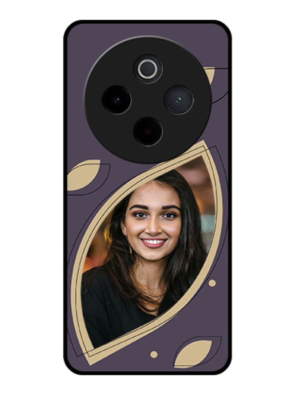 Custom iQOO Z10 5G Custom Metal Phone Case - Violet Colored Pattern Design