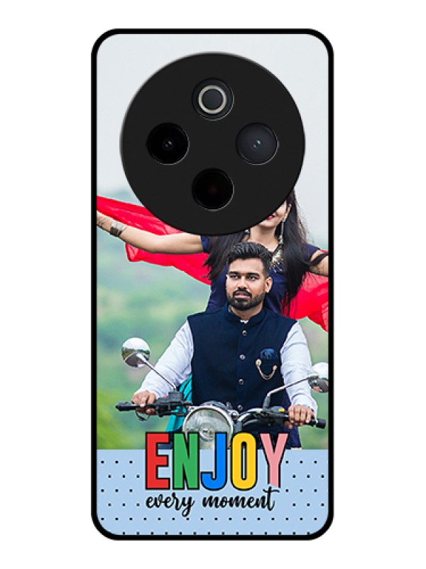 Custom iQOO Z10 5G Custom Metal Phone Case - With Confetti Birthday Design