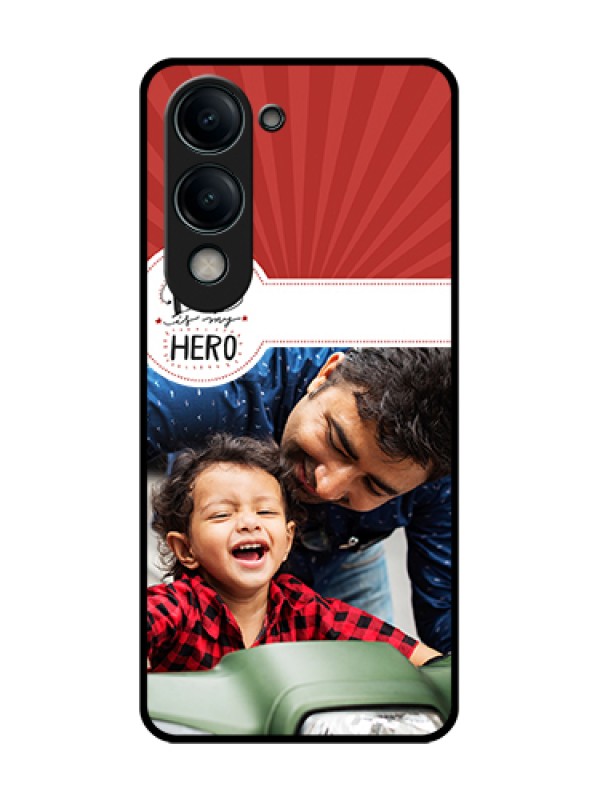 Custom iQOO Z10 Lite Custom Metal Phone Case - My Dad Hero Design
