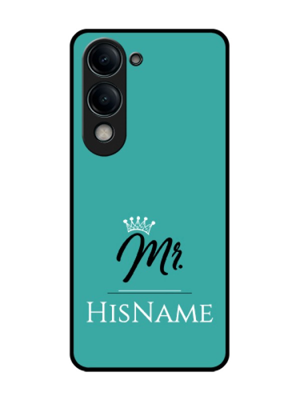 Custom iQOO Z10 Lite Custom Metal Phone Case - Mr With Name Design