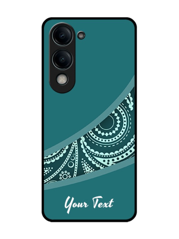 Custom iQOO Z10 Lite Custom Metal Phone Case - Semi Visible Floral Design