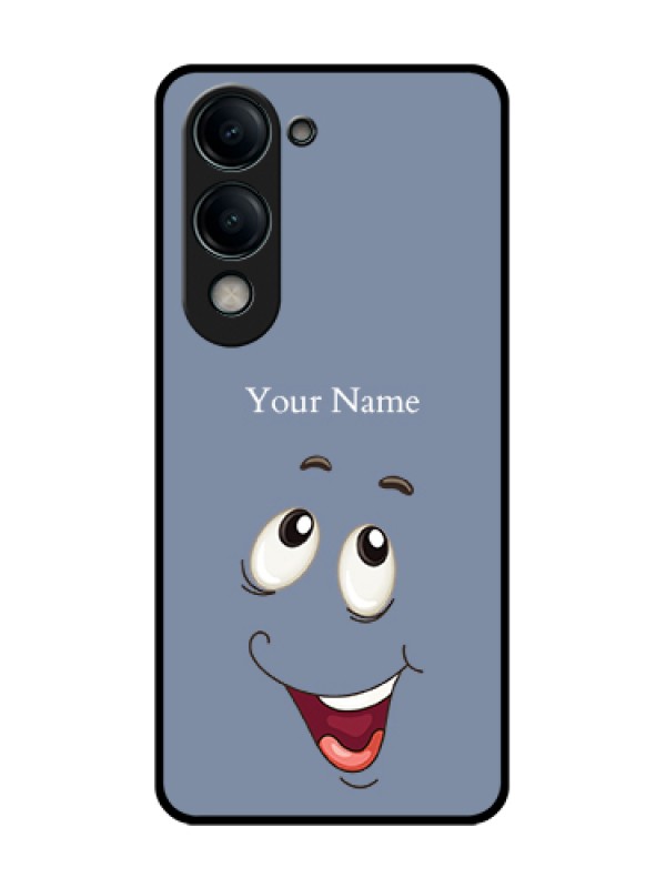 Custom iQOO Z10 Lite Custom Metal Phone Case - Laughing Cartoon Face Design