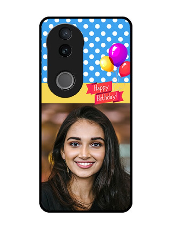 Custom iQOO Z10R Custom Metal Phone Case - Happy Birthday Design