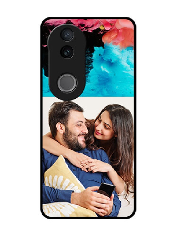 Custom iQOO Z10R Custom Metal Phone Case - Quote With Acrylic Painting Design