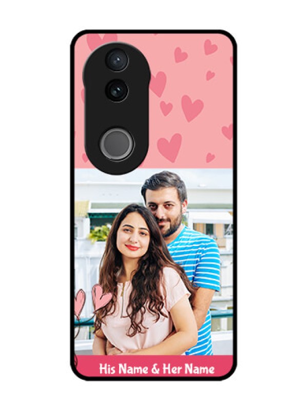 Custom iQOO Z10R Custom Metal Phone Case - Love Design Peach Color