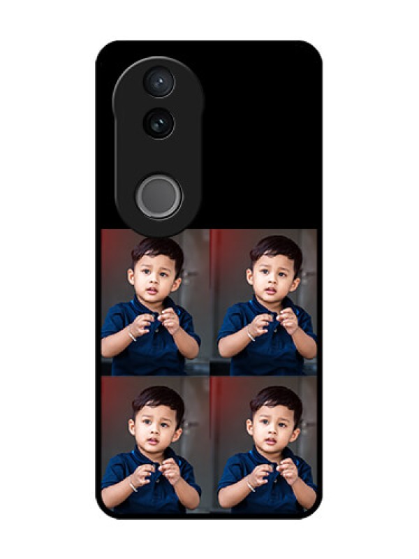 Custom iQOO Z10R Custom Metal Phone Case - 4 Image Holder Design