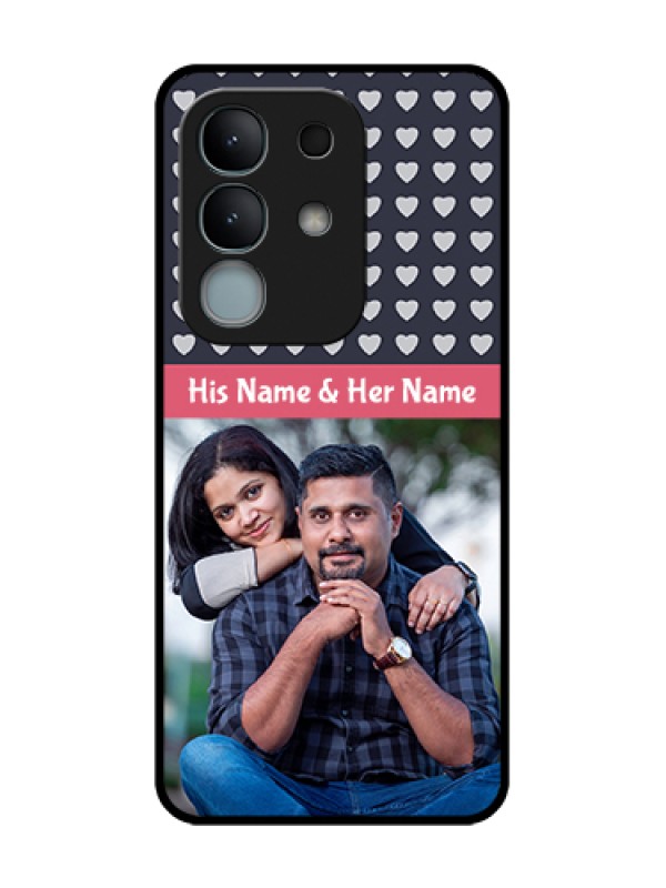 Custom iQOO Z10x 5G Custom Metal Phone Case - Love Symbols Design