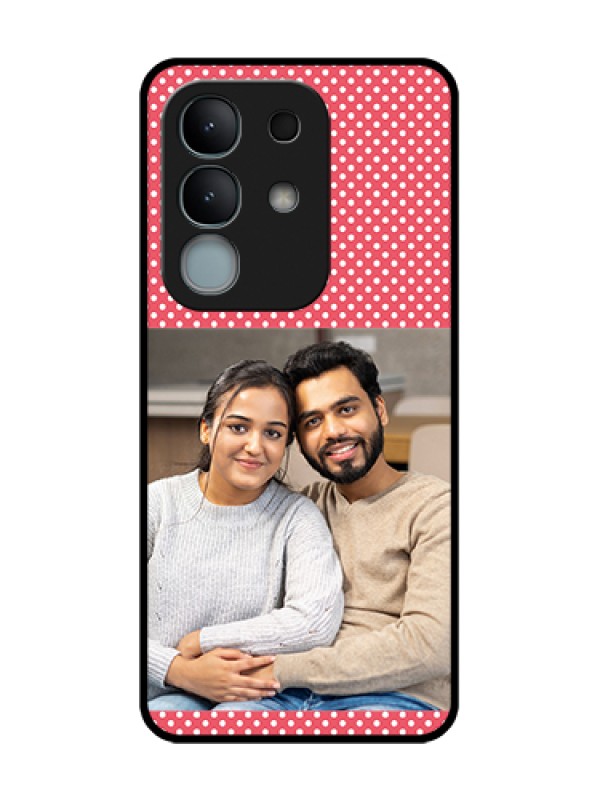 Custom iQOO Z10x 5G Custom Metal Phone Case - White Dotted Design