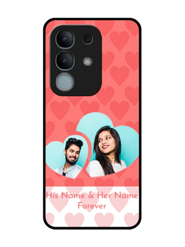 Custom iQOO Z10x 5G Custom Metal Phone Case - Couple Pic Upload Design