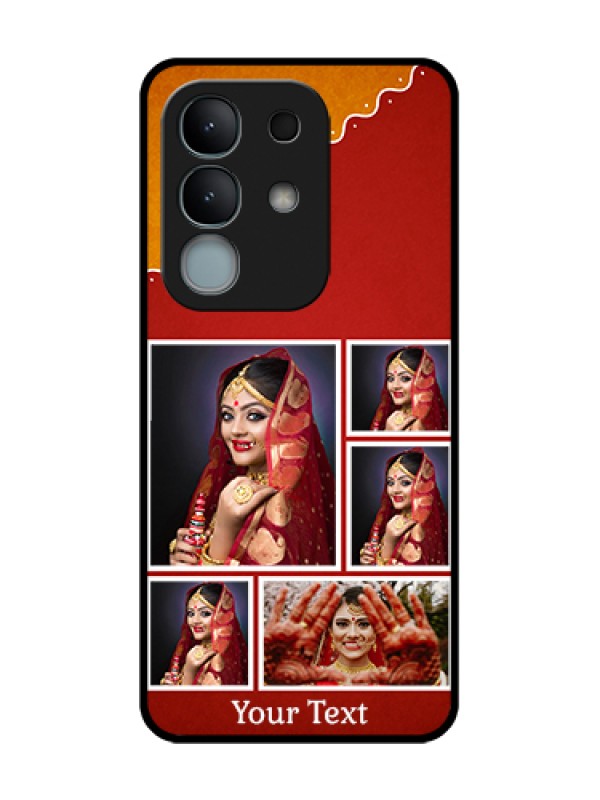 Custom iQOO Z10x 5G Custom Metal Phone Case - Wedding Pic Upload Design