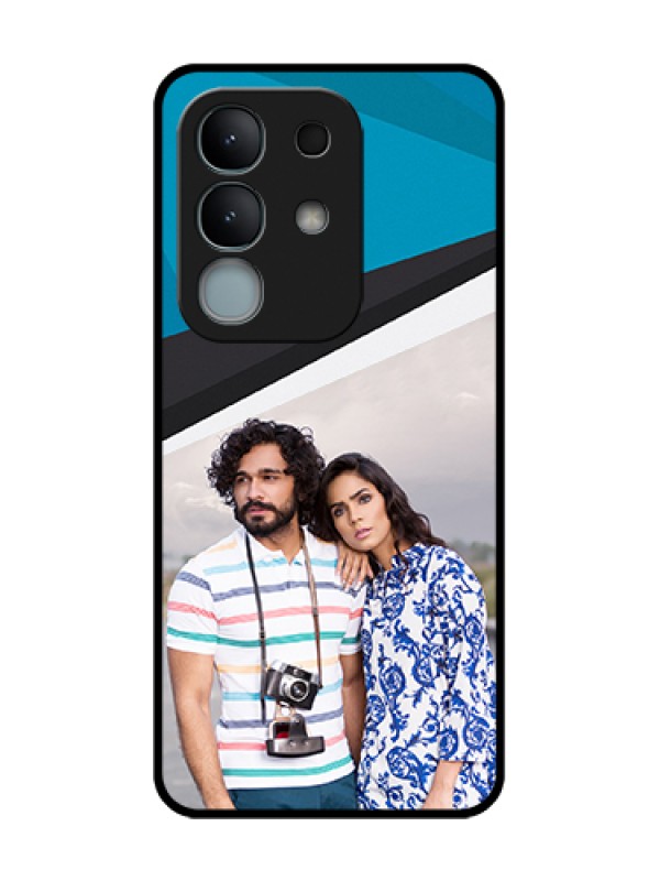 Custom iQOO Z10x 5G Custom Metal Phone Case - Simple Pattern Photo Upload Design