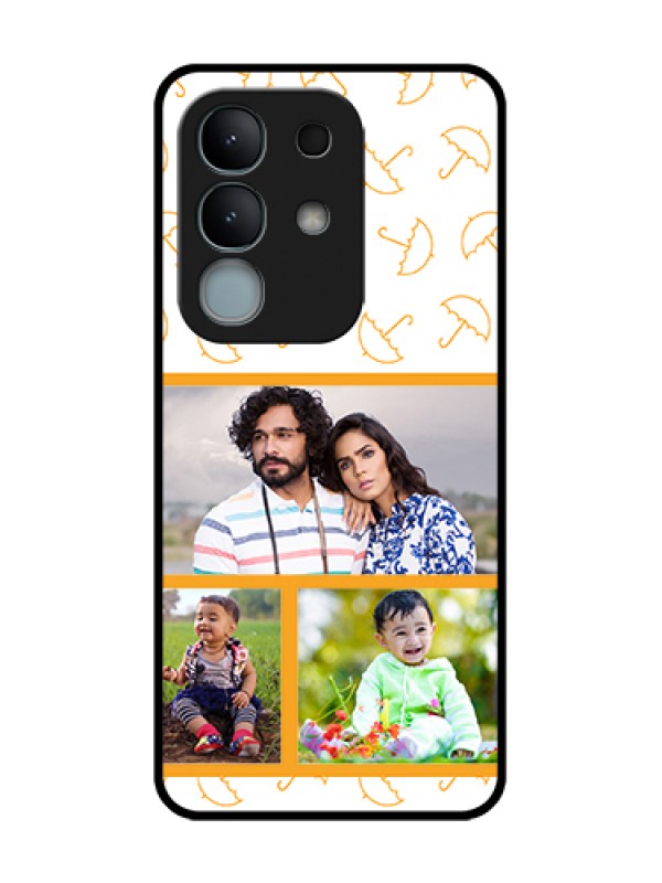 Custom iQOO Z10x 5G Custom Metal Phone Case - Yellow Pattern Design