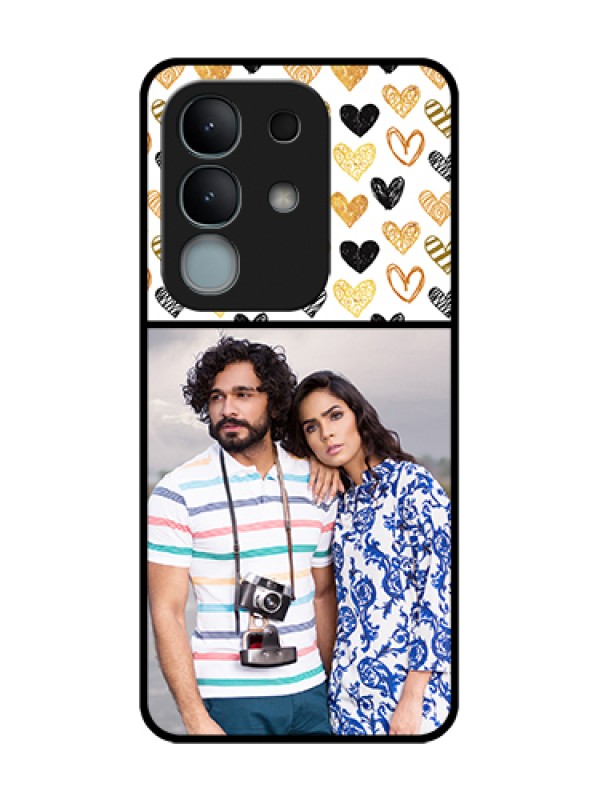 Custom iQOO Z10x 5G Custom Metal Phone Case - Love Symbol Design