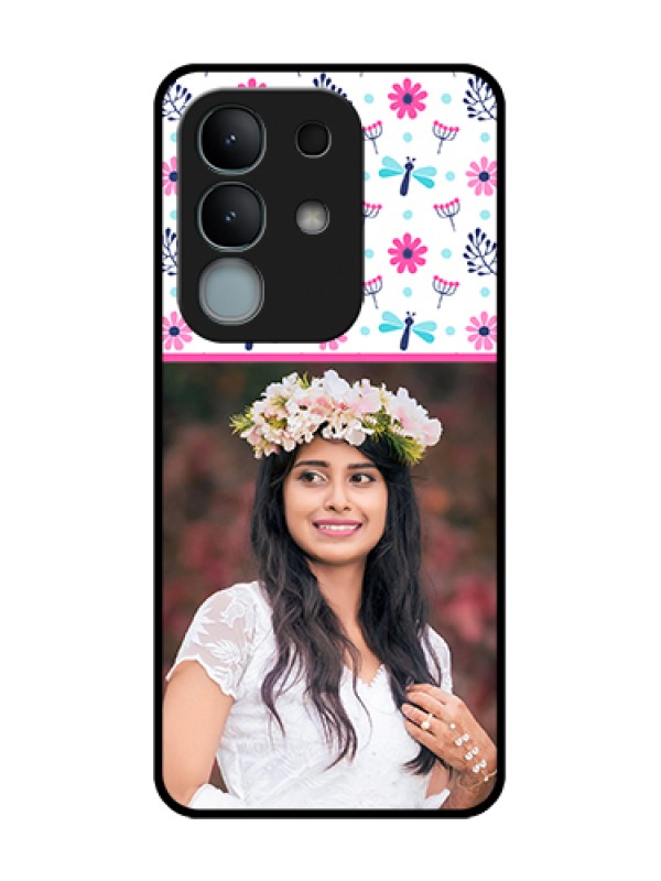 Custom iQOO Z10x 5G Custom Metal Phone Case - Colorful Flower Design