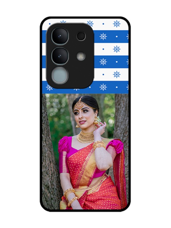 Custom iQOO Z10x 5G Custom Metal Phone Case - Snow Pattern Design