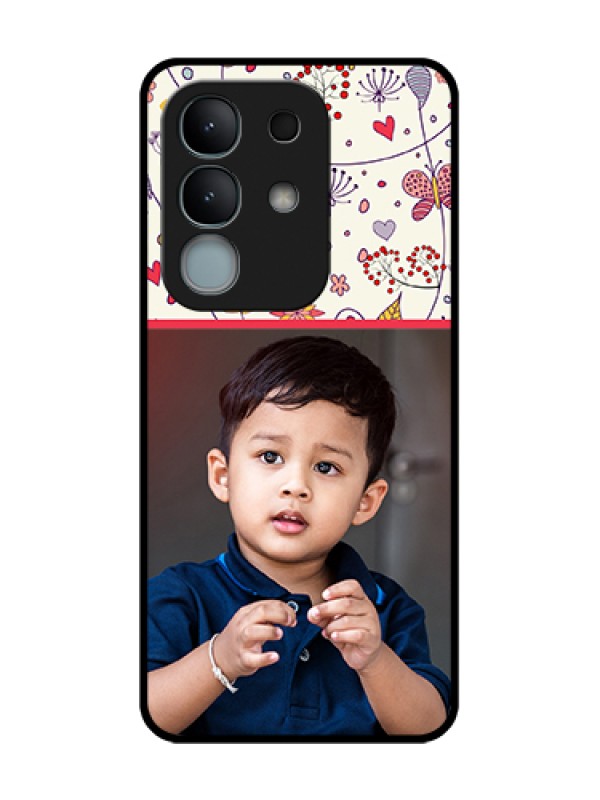 Custom iQOO Z10x 5G Custom Metal Phone Case - Premium Floral Design