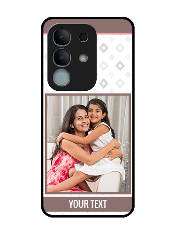 Custom iQOO Z10x 5G Custom Metal Phone Case - Simple Diamond Design