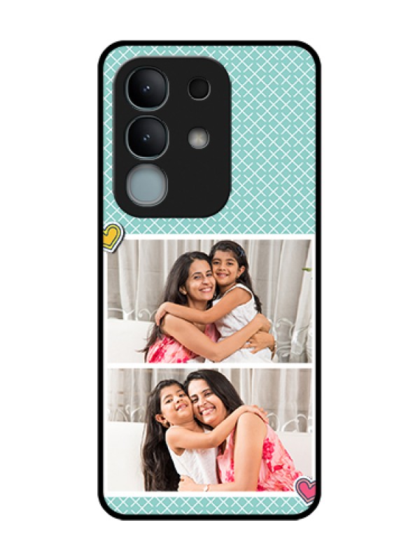 Custom iQOO Z10x 5G Custom Metal Phone Case - 2 Image Holder With Pattern Design